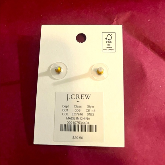 💛✨J. Crew Pavé puffy heart bauble earrings {NWT} - Picture 4 of 4